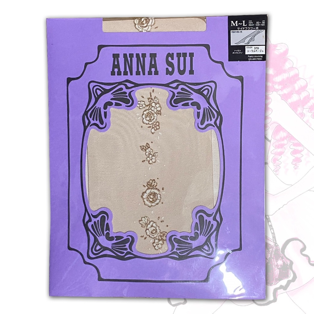 Anna Sui Floral Sparkle Tights
